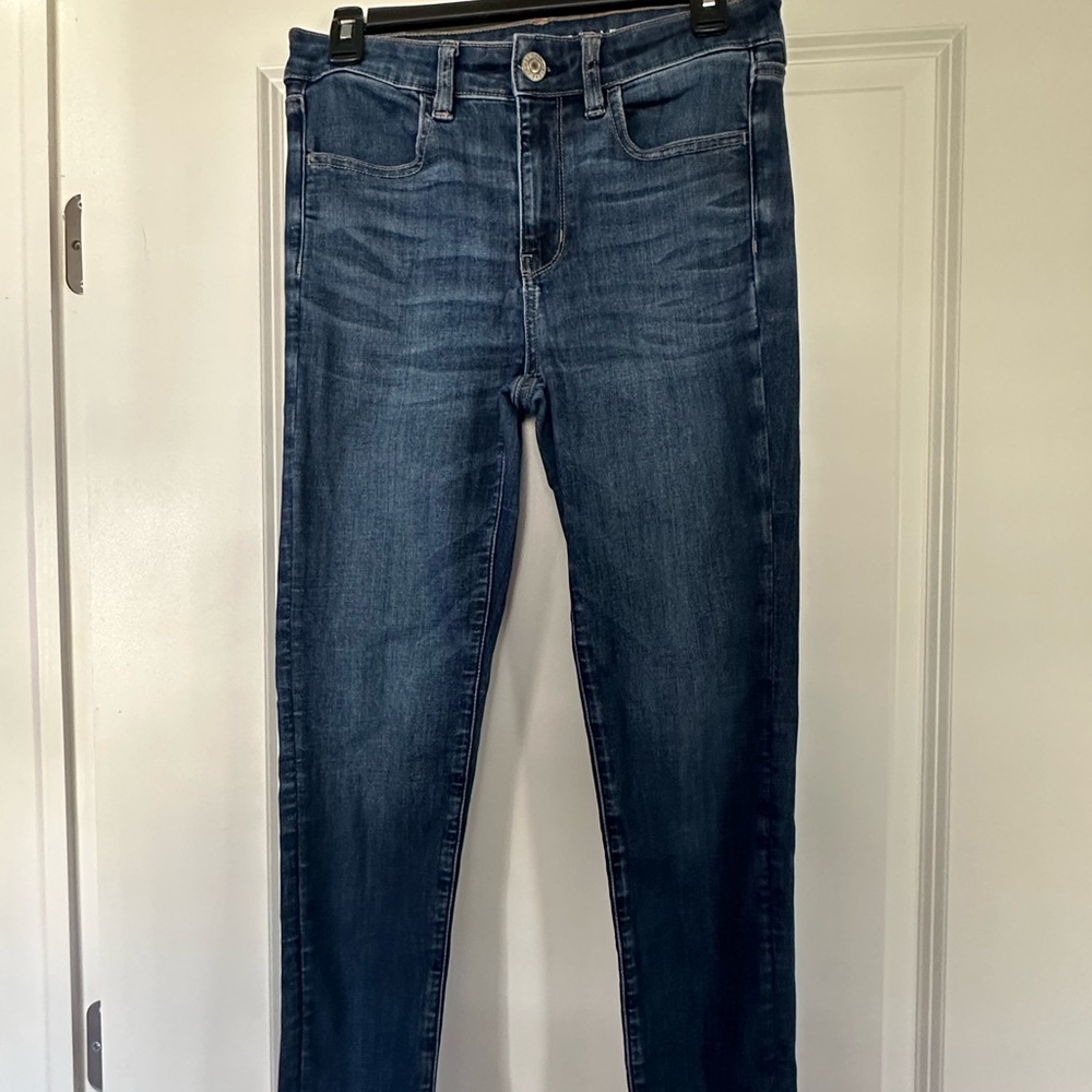 Women’s American Eagle Hi-Rise Jegging, Dark Wash, Size 6 Regular